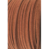 Suede imitatie 3mm Coffee